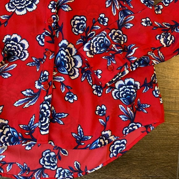❤️SOLD Express floral portofino shirt - Picture 6 of 8
